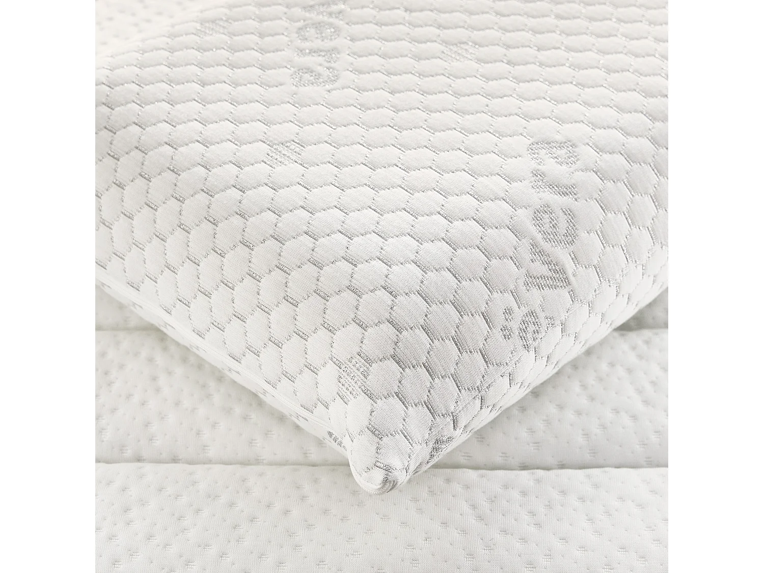 Almofada Viscoelástica Dermoprotetora - Capa Dupla, Extra Suave, Antiodor, Média Firmeza, para dormir de costas ou mudar de postura