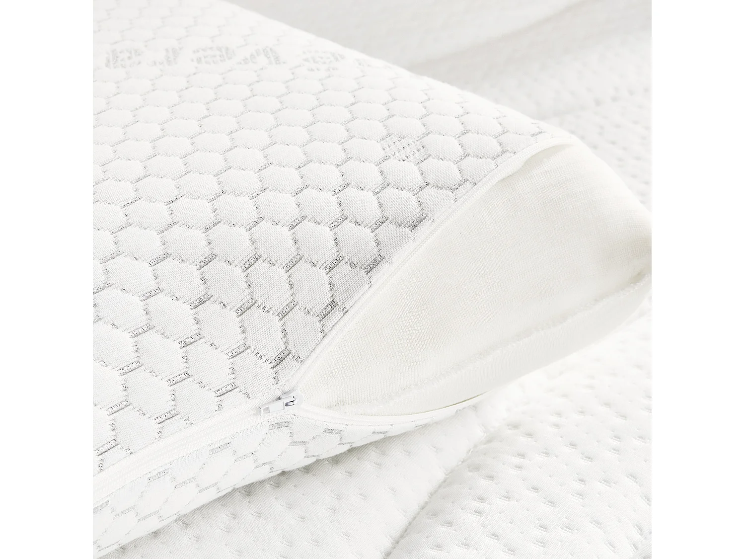 Almofada Viscoelástica Dermoprotetora - Capa Dupla, Extra Suave, Antiodor, Média Firmeza, para dormir de costas ou mudar de postura