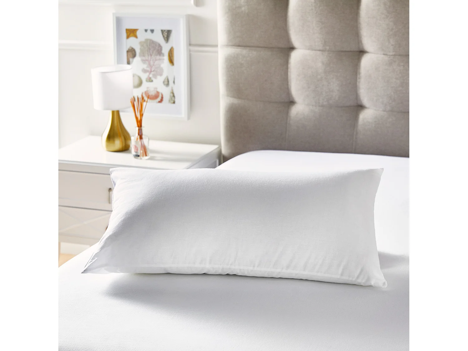 Cuscino in fibra con trattamento antiallergico