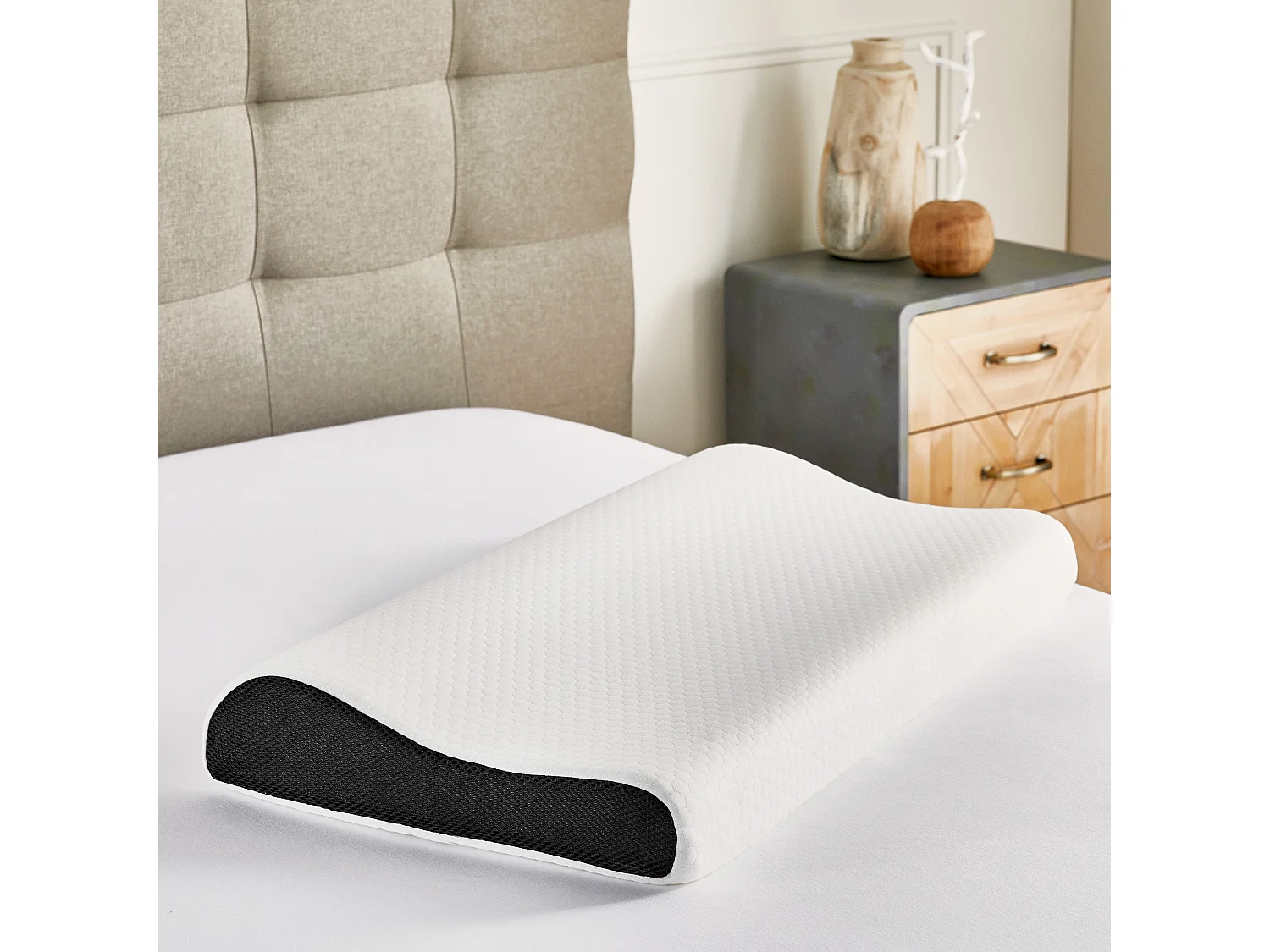 Oreiller dermoprotecteur viscoélastique