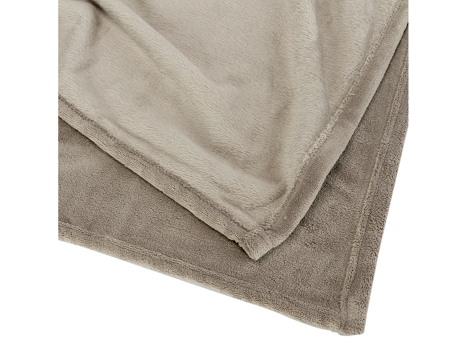 Manta xadrez de veludo liso