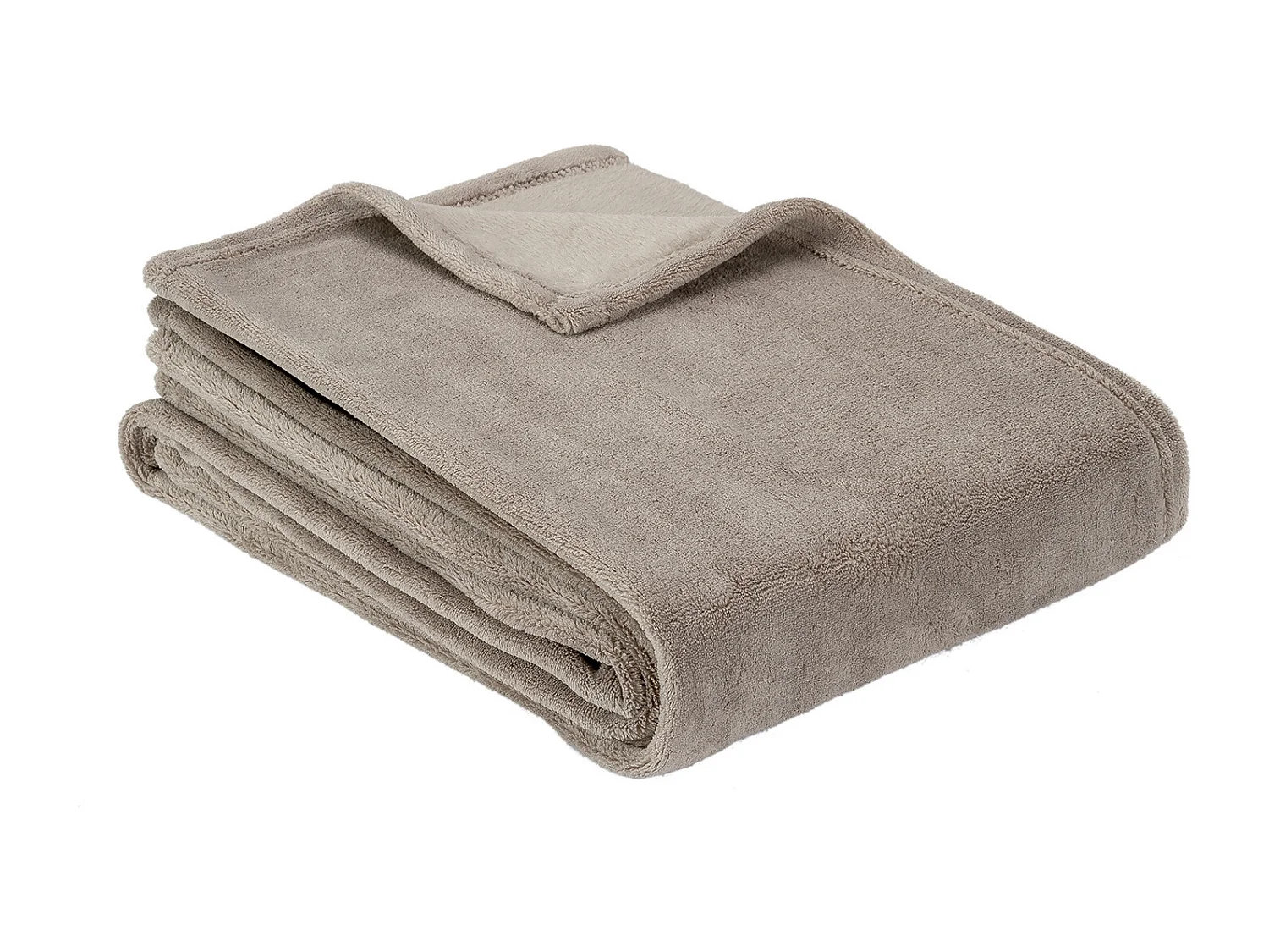 Plaid in velluto tinta unita Marrone