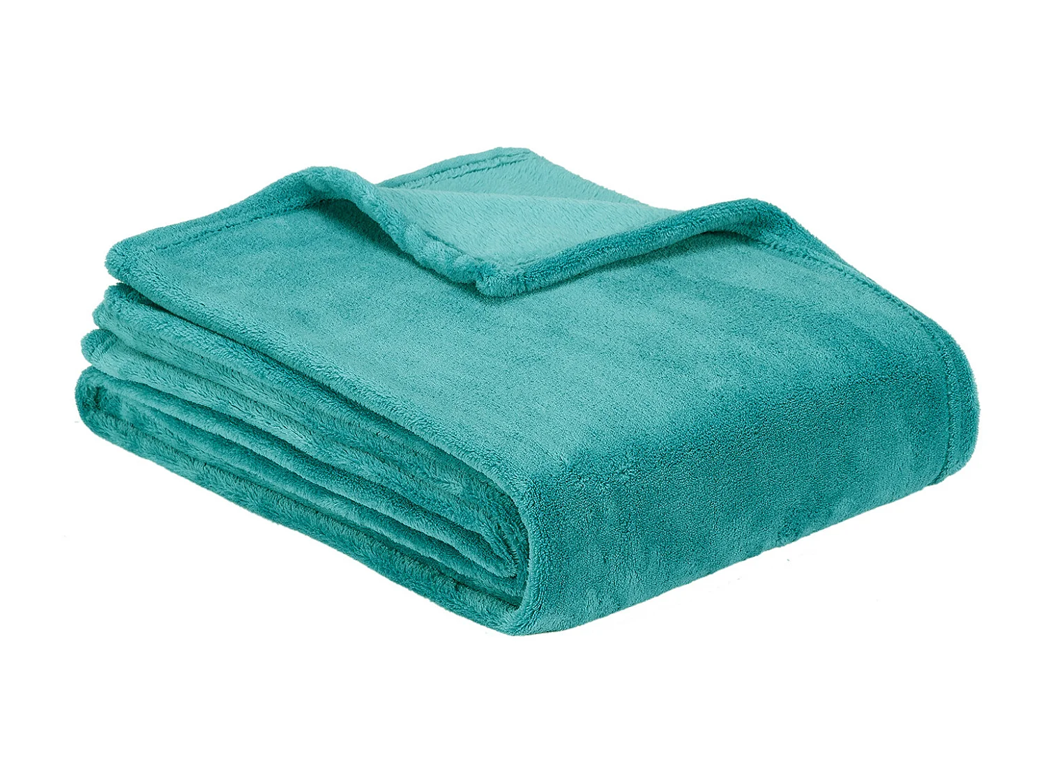 Couverture plaid lisse en velours Bleu