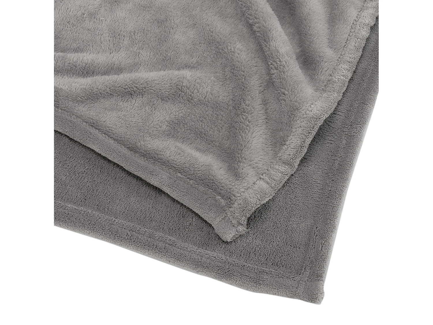 Manta xadrez de veludo liso