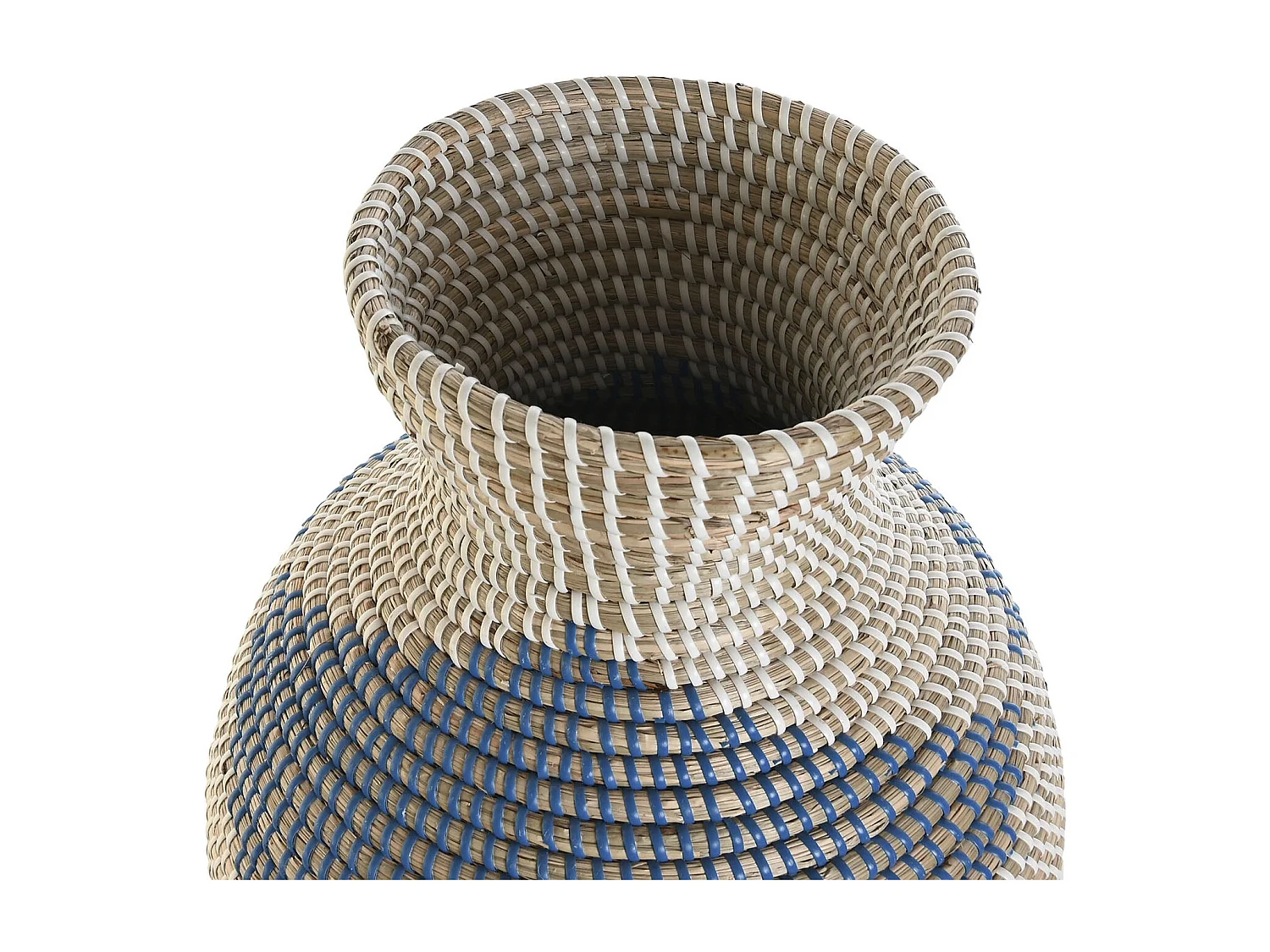 Jarrón DKD Home Decor Azul Natural Mediterráneo 31 x 31 x 50 cm