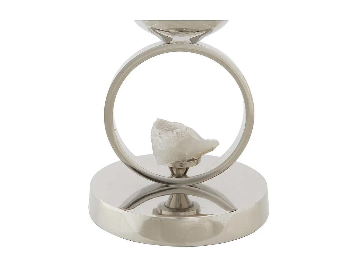 Jarrón DKD Home Decor Champán Cristal Aluminio (15 x 15 x 44 cm)