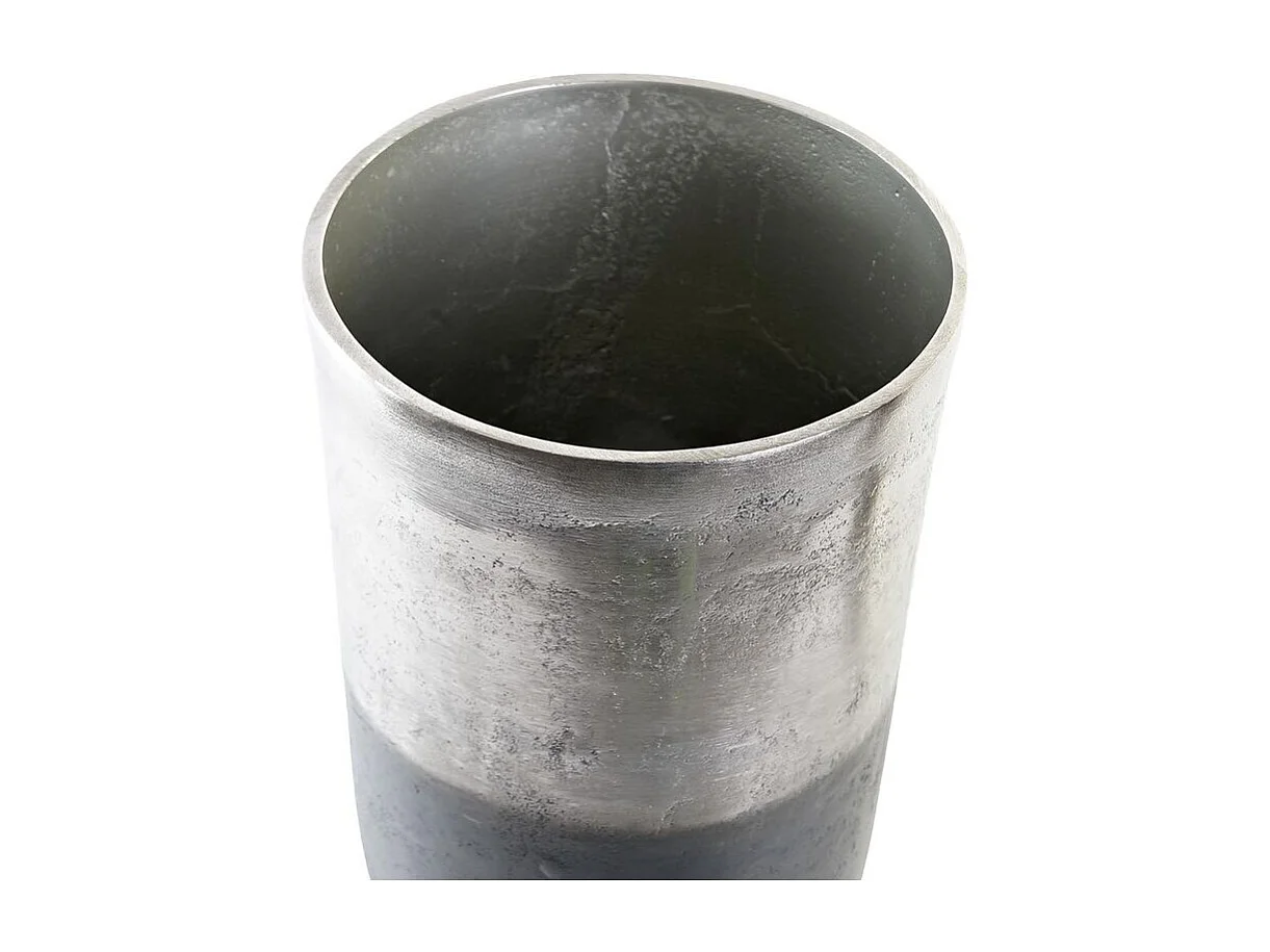 Jarrón DKD Home Decor Bicolor Aluminio Moderno 15 x 15 x 33 cm (2 Unidades)