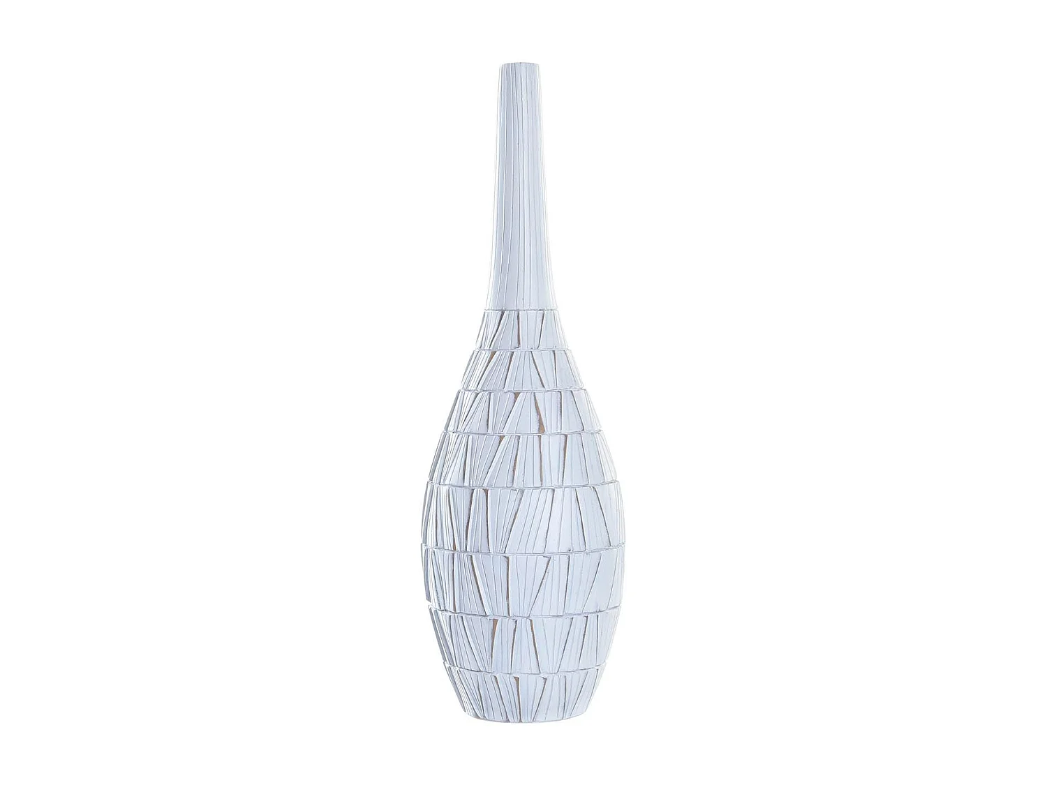 Jarrón DKD Home Decor Blanco Resina Moderno (19 x 19 x 60 cm)