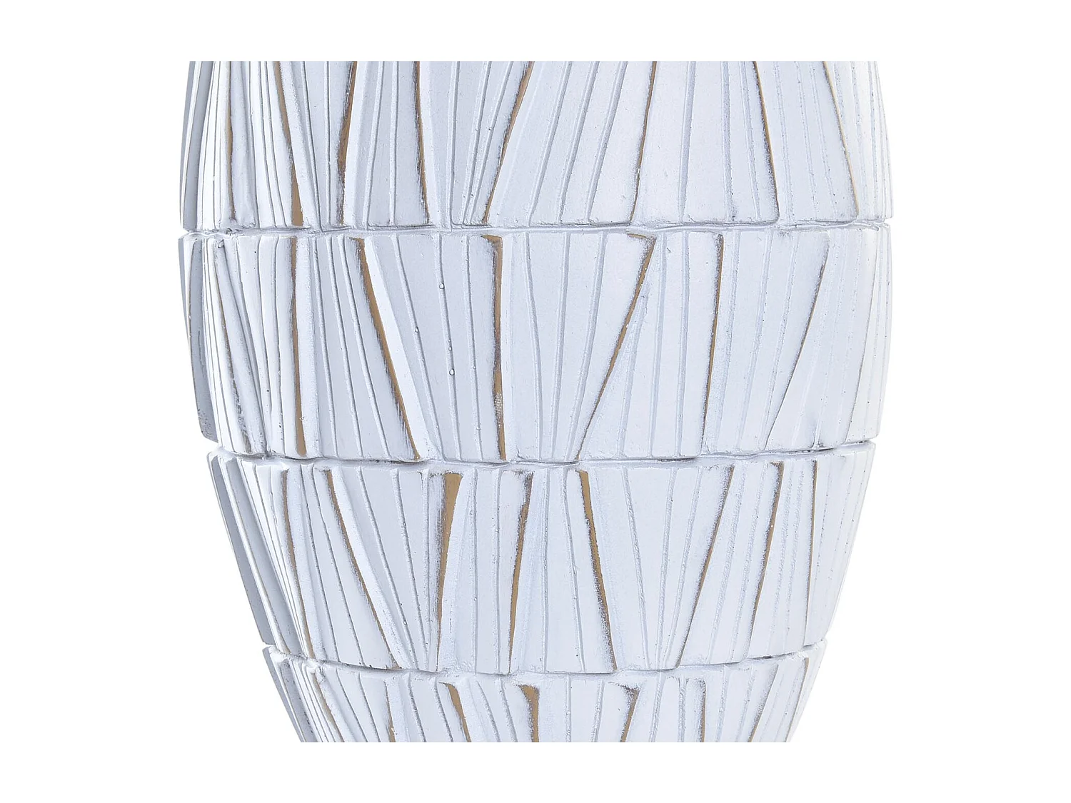 Jarrón DKD Home Decor Blanco Resina Moderno (19 x 19 x 60 cm)