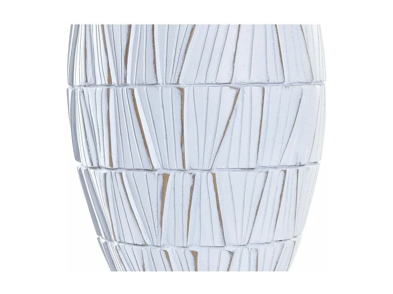 Jarrón DKD Home Decor Blanco Resina Moderno (19 x 19 x 60 cm)