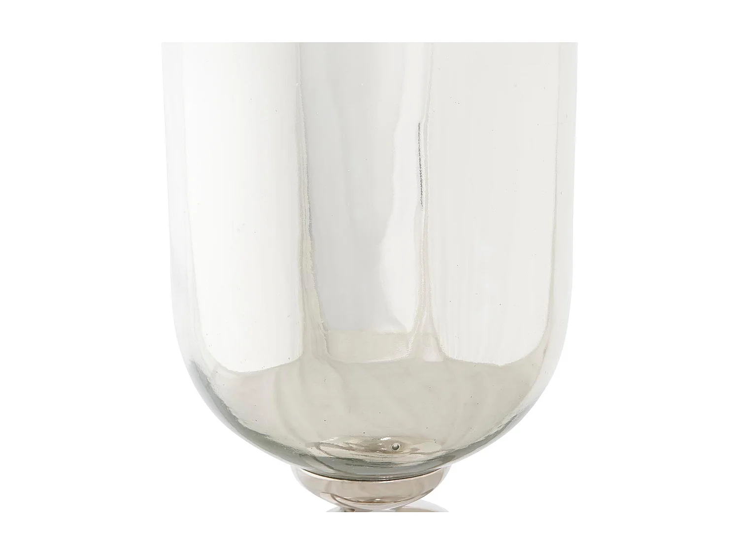 Jarrón DKD Home Decor Champán Cristal Aluminio (15 x 15 x 56 cm)