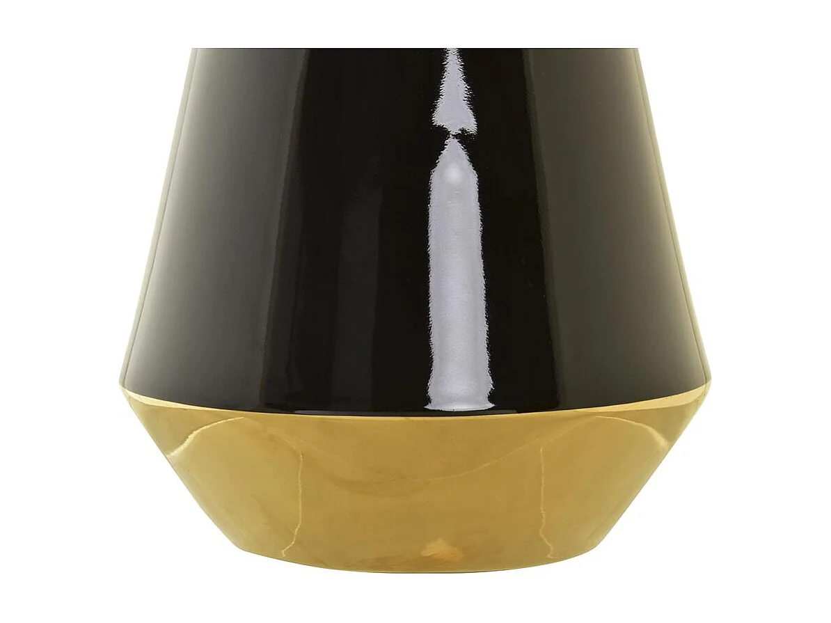 Jarrón DKD Home Decor Porcelana Dorado Bicolor Moderno (19 x 19 x 35 cm)