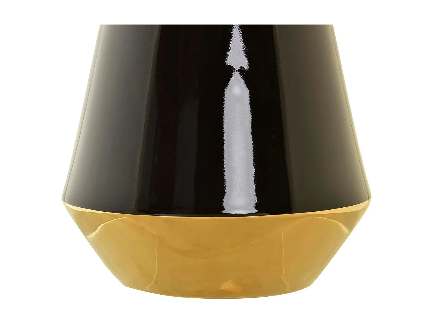 Jarrón DKD Home Decor Porcelana Dorado Bicolor Moderno (19 x 19 x 35 cm)