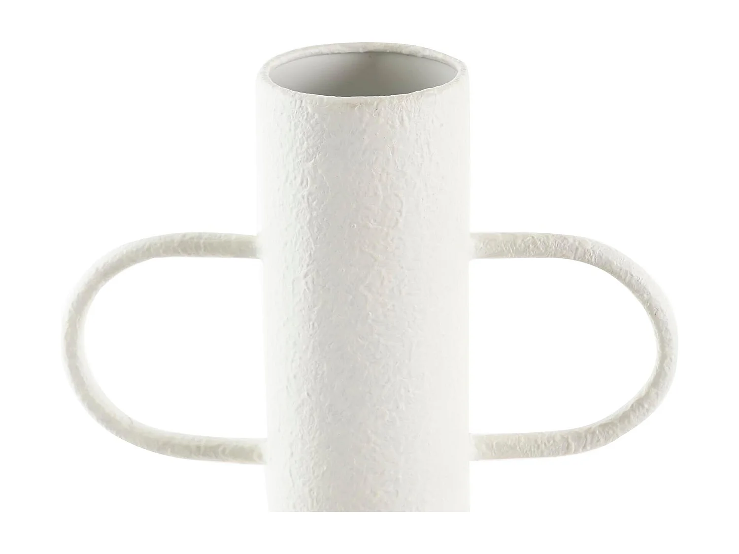 Jarrón DKD Home Decor Blanco Natural Metal 20 x 16 x 40 cm