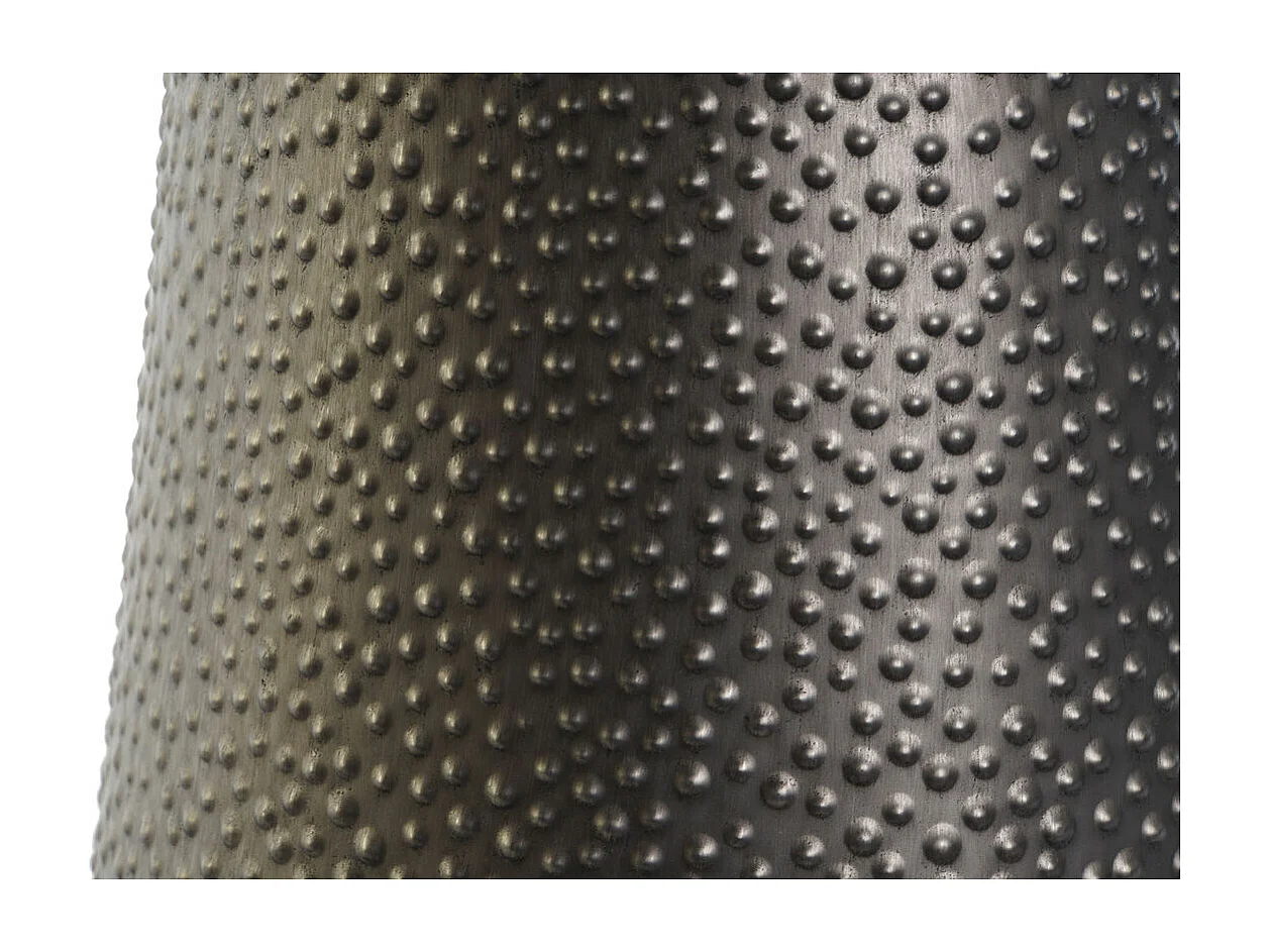 Jarrón DKD Home Decor Gris Dorado Gris oscuro Metal Moderno 25 x 25 x 47 cm