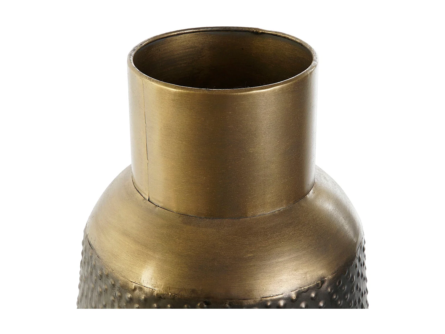 Jarrón DKD Home Decor Gris Dorado Gris oscuro Metal Moderno 25 x 25 x 47 cm