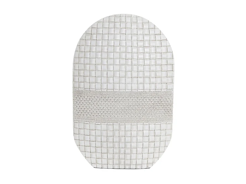 Jarrón DKD Home Decor Blanco Resina Moderno (30 x 10 x 45 cm)