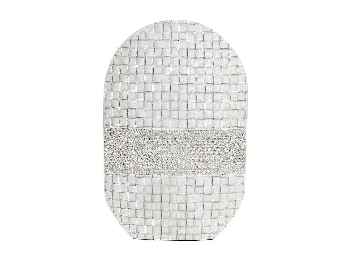 Jarrón DKD Home Decor Blanco Resina Moderno (30 x 10 x 45 cm)