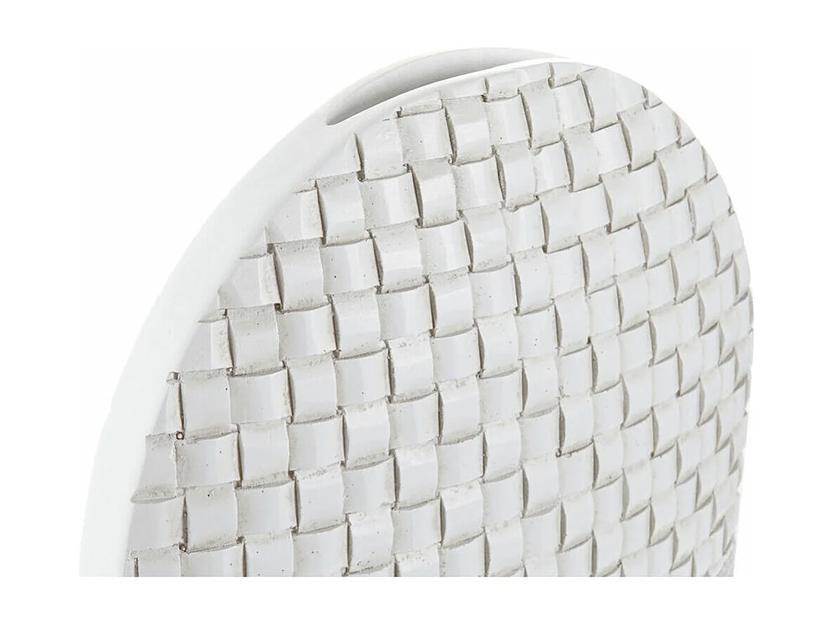Jarrón DKD Home Decor Blanco Resina Moderno (30 x 10 x 45 cm)