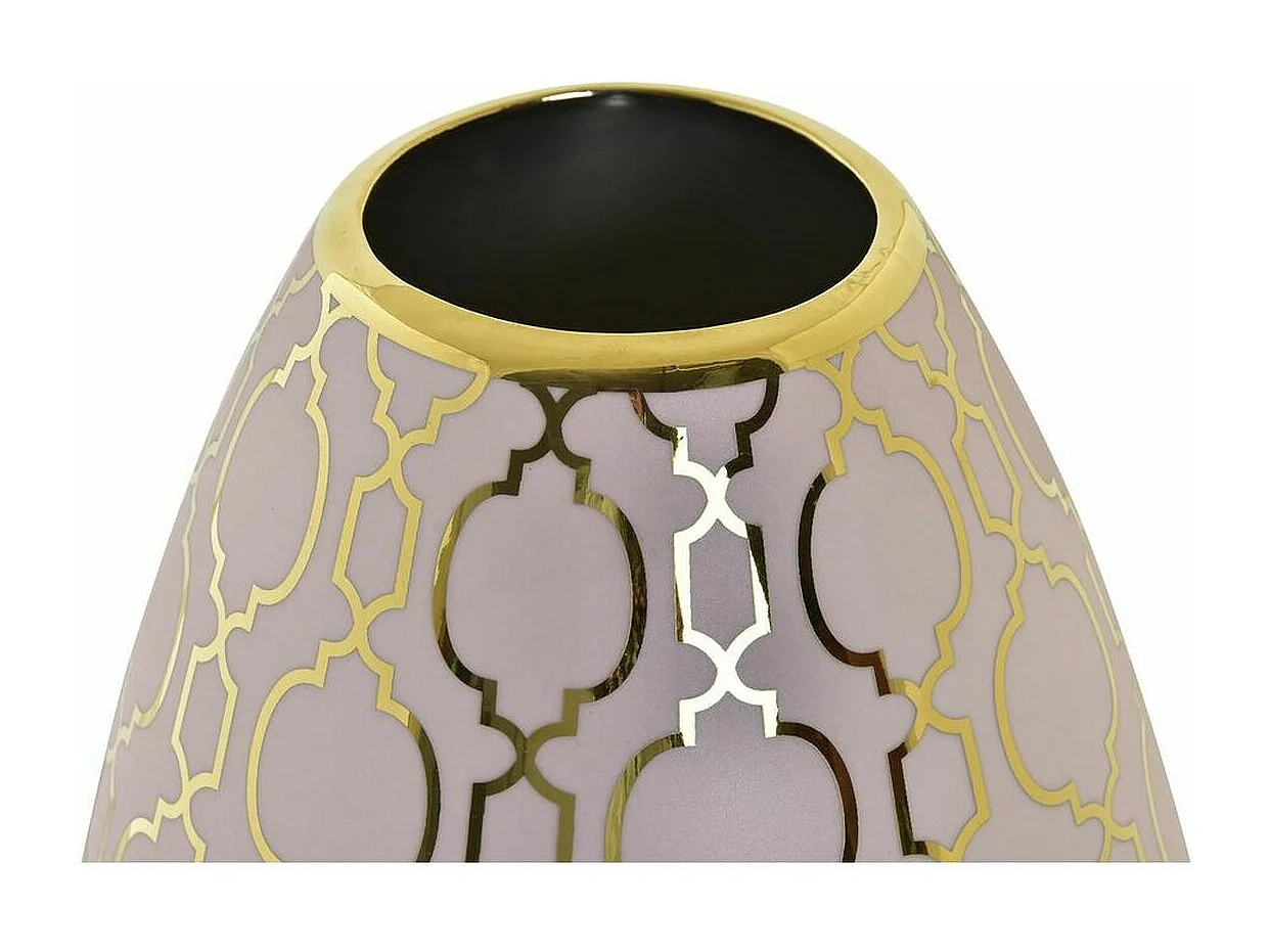 Jarrón DKD Home Decor Porcelana Rosa Dorado Oriental (18 x 18 x 24 cm)