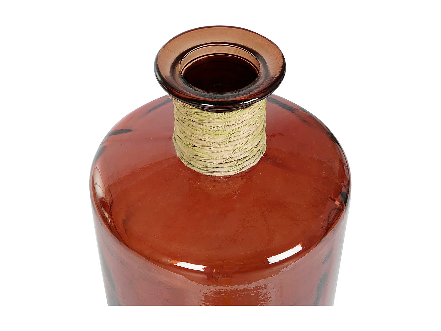 Jarrón de Cristal Reciclado Enea 25x25x75 32 L Moderno y Respetuoso con el Medio Ambiente