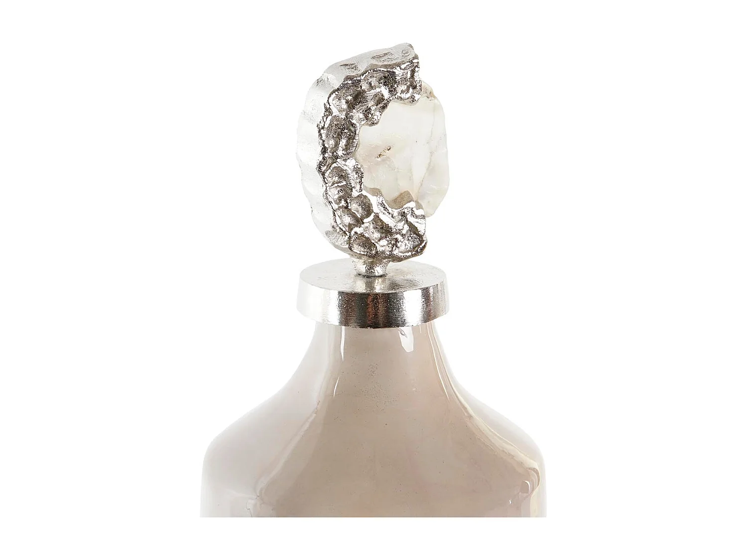 Jarrón DKD Home Decor Cristal Rosa Piedras (19 x 19 x 59 cm)