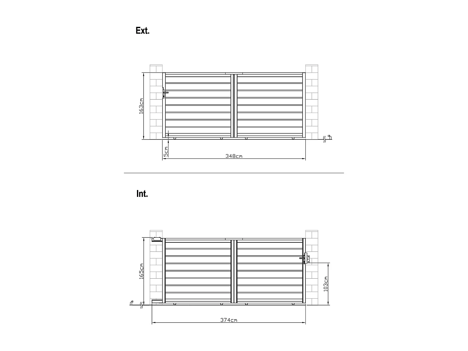 Portail électrique coulissant aluminium ajouré L374 x H165 cm anthracite - PRIMO