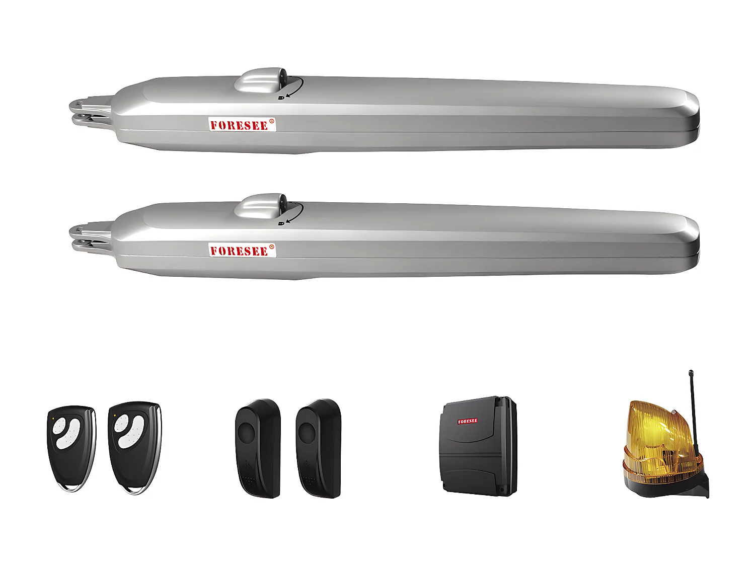 Elektrisk svänggrind i aluminium med persienner B355 x H181 cm antracit - VIAZO