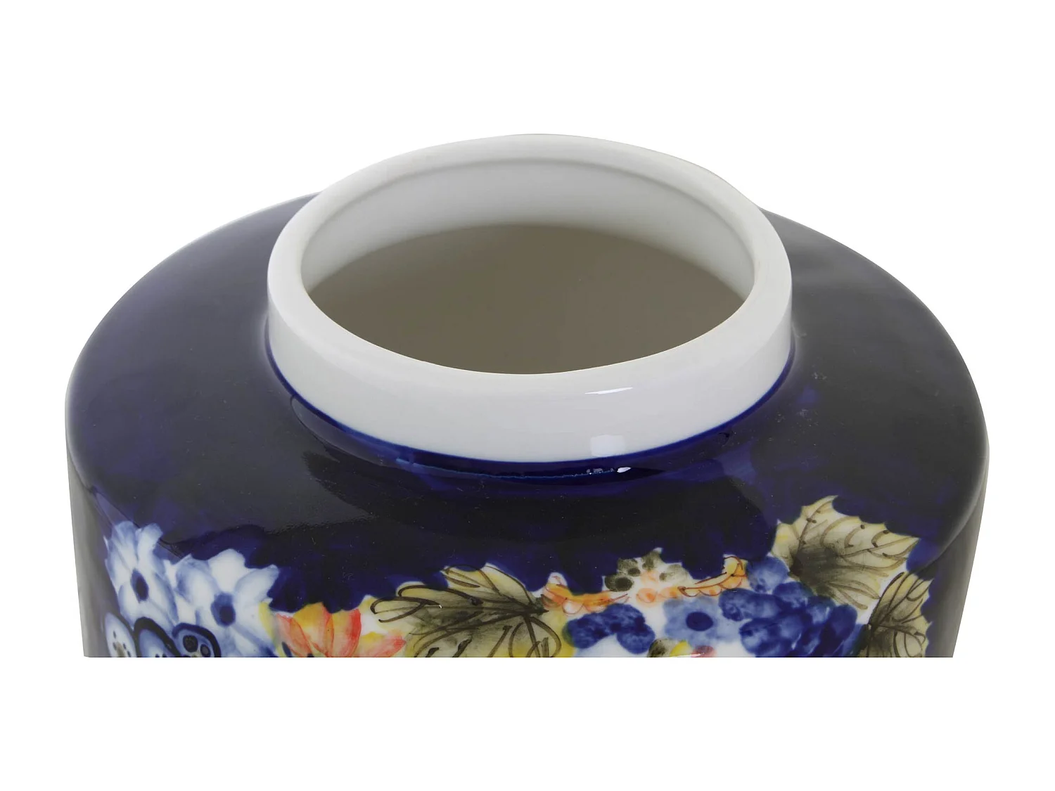 Jarrón DKD Home Decor Cara Porcelana Azul Multicolor 17 x 17 x 16 cm