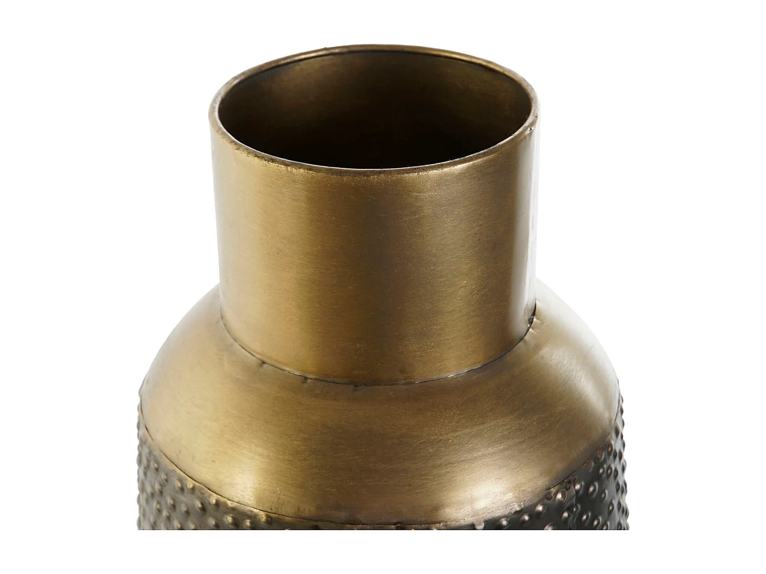 Jarrón DKD Home Decor Gris Dorado Gris oscuro Metal Moderno 25 x 25 x 56,5 cm