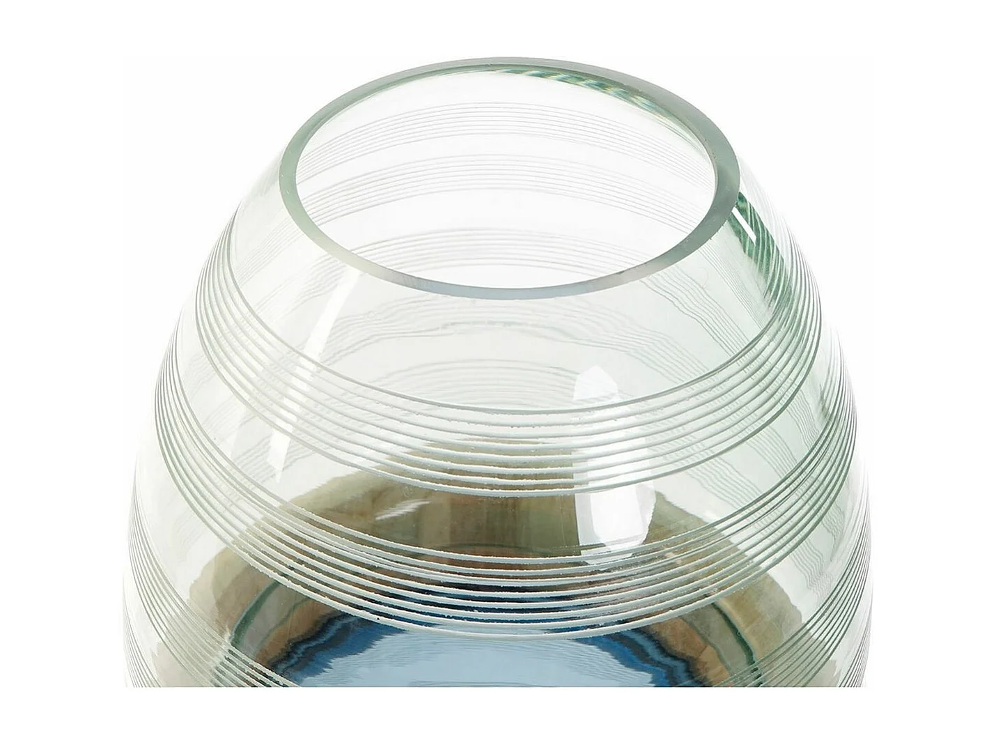 Jarrón DKD Home Decor Azul Menta Madera Cristal Moderno (21 x 21 x 43 cm)