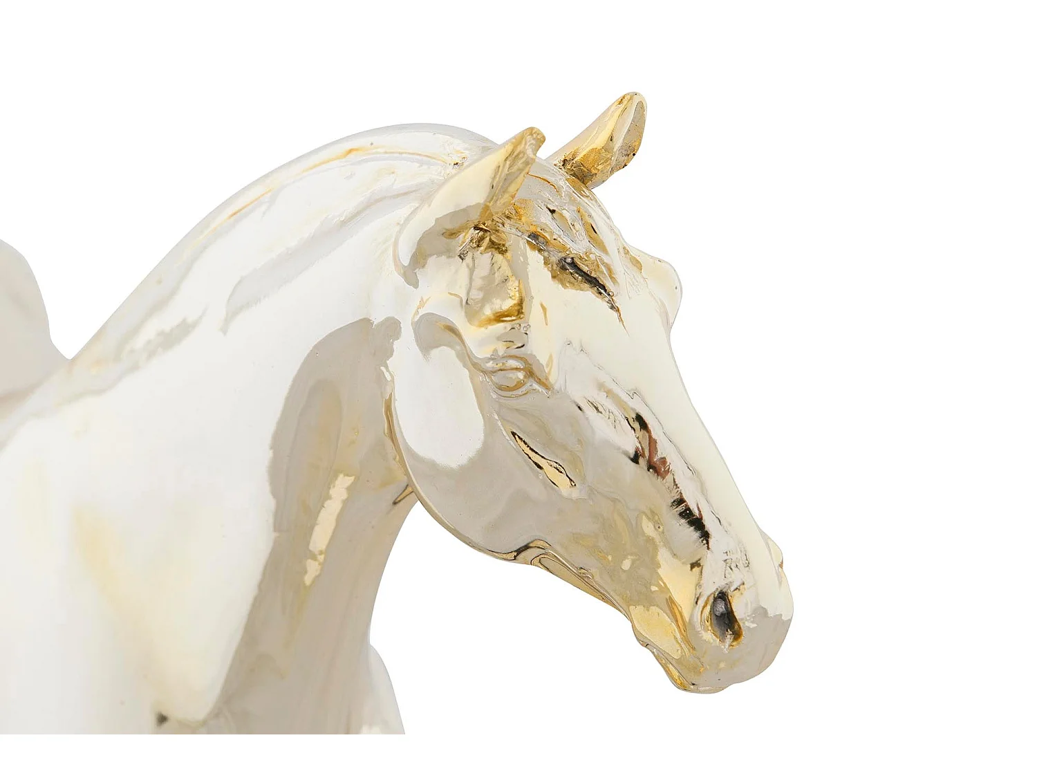 Figura resina Caballo Metalizado