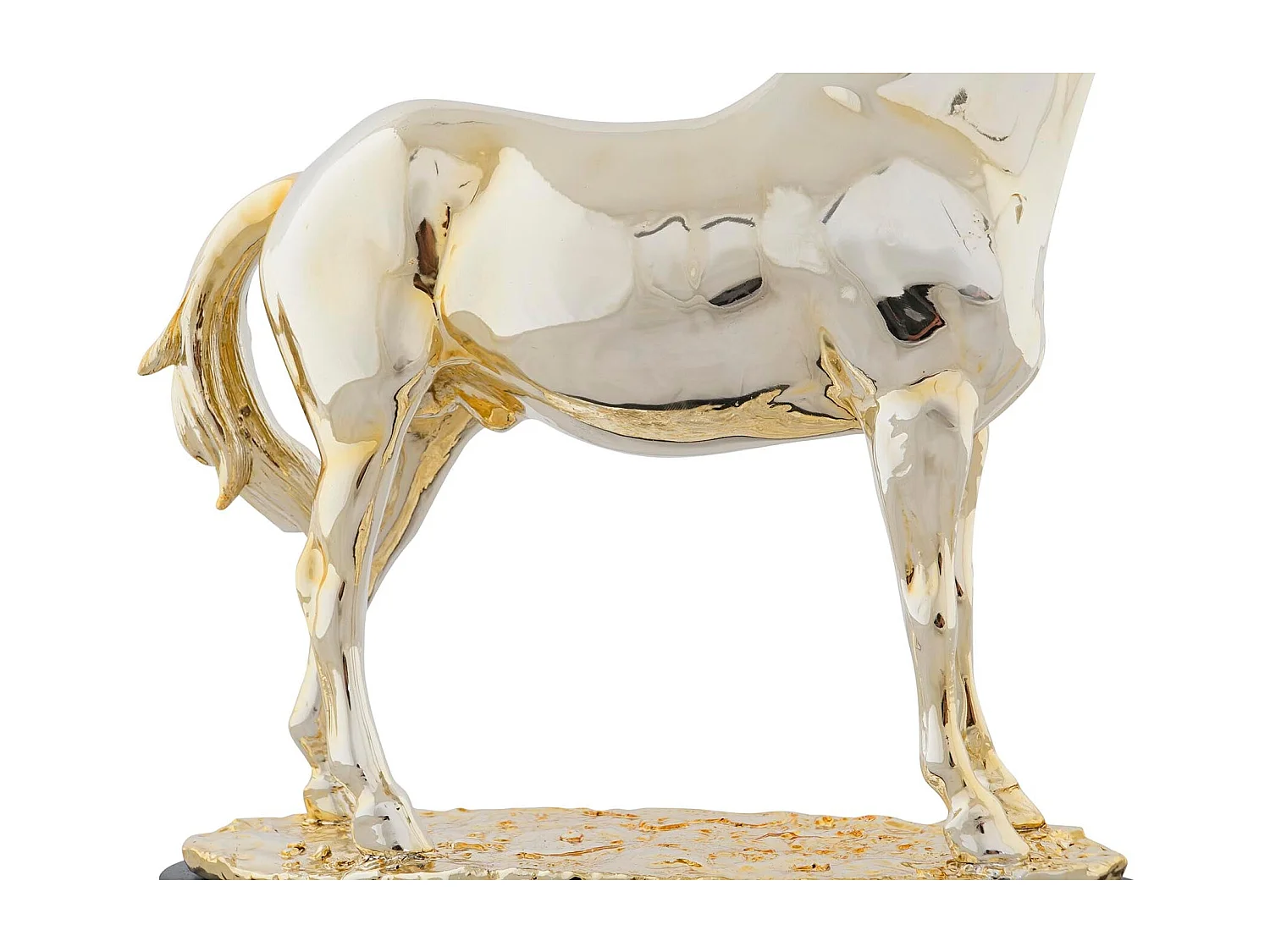 Figura resina Caballo Metalizado