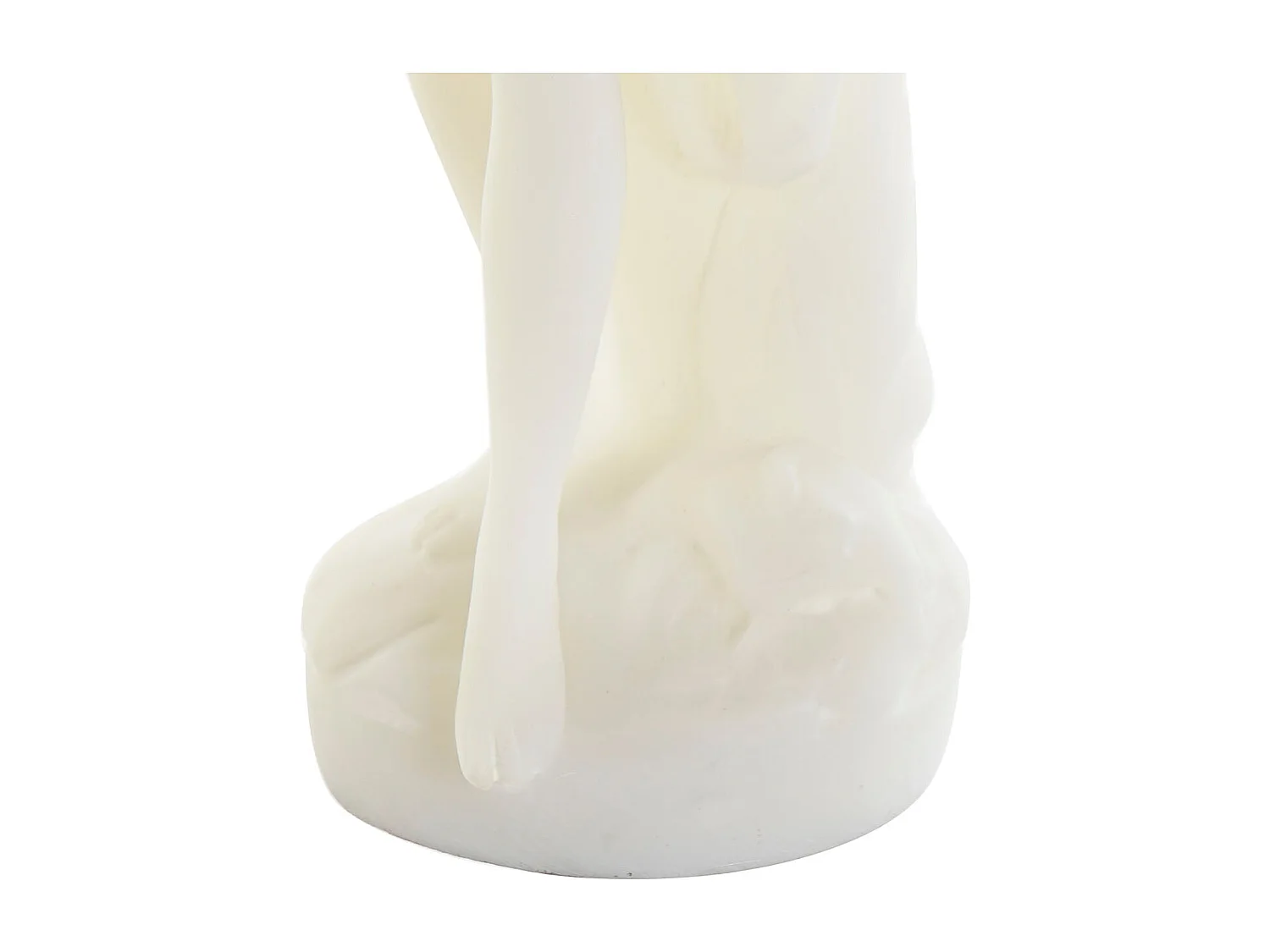 Klassiek witte resin decoratiefiguur 13,5x10,5x33,5 cm, elegant en tijdloos design