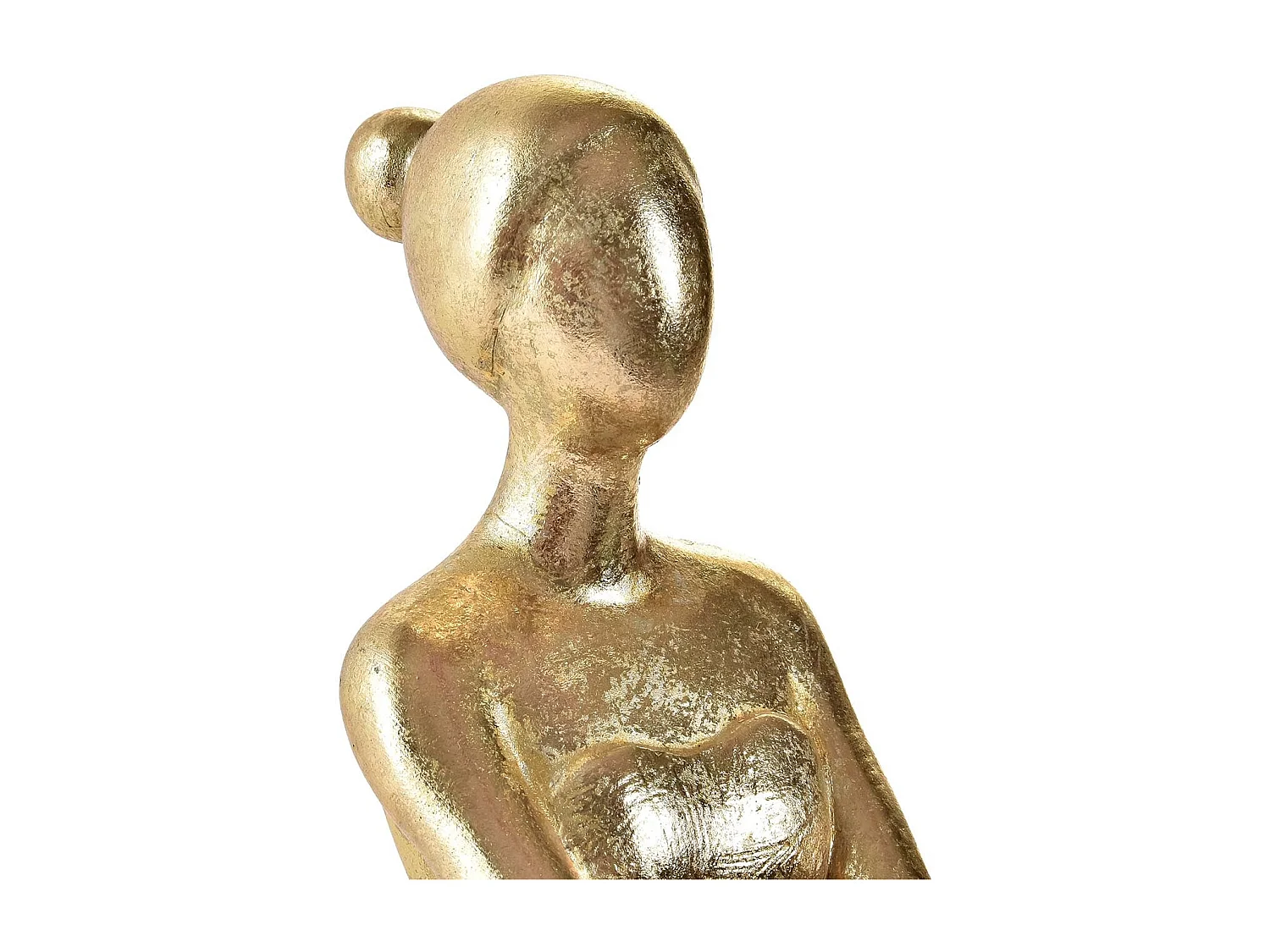 FIGURA RESINA 21,5X23X32 BAILARINA DORADO