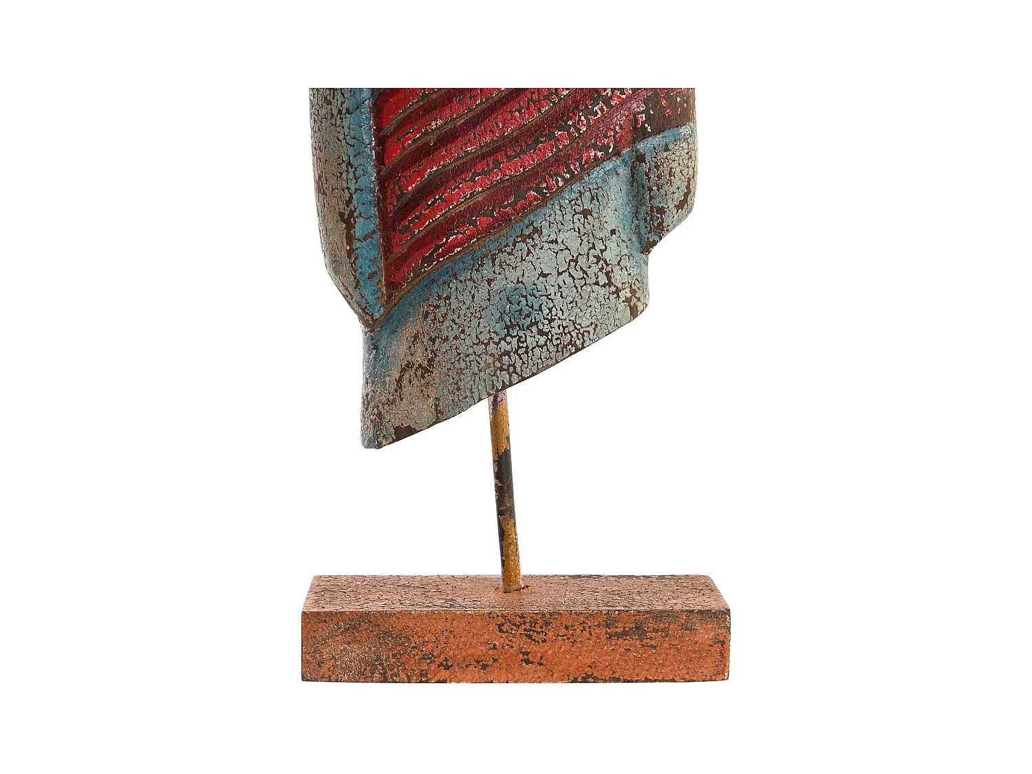 Figura Buda en Mango y Hierro 18x9x47 cm - 2 Surtidos