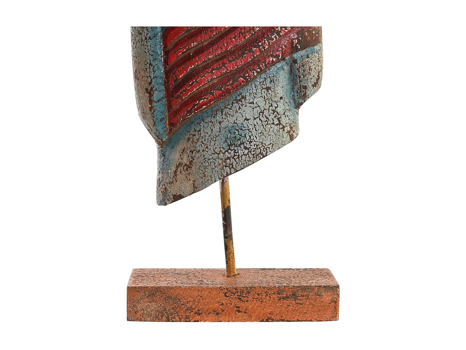 Figura Buda en Mango y Hierro 18x9x47 cm - 2 Surtidos