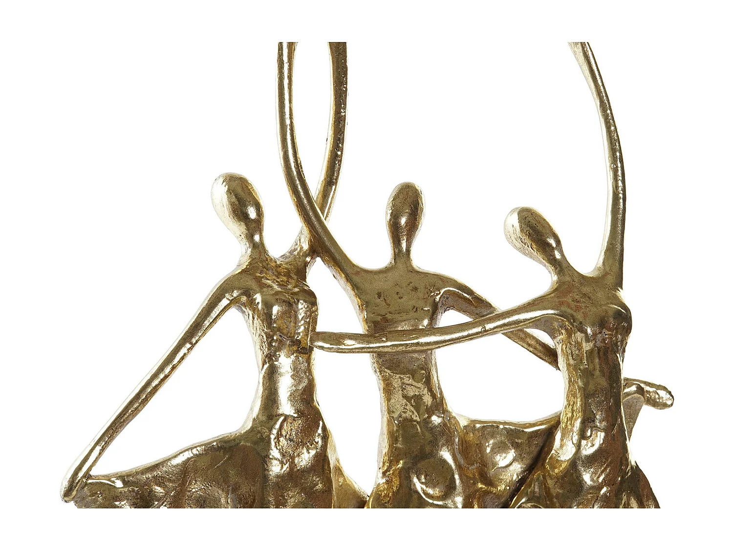 Statue décorative dorée en résine "Bailarinas" 25x9,8x44,5 cm, élégance et grâce artistique