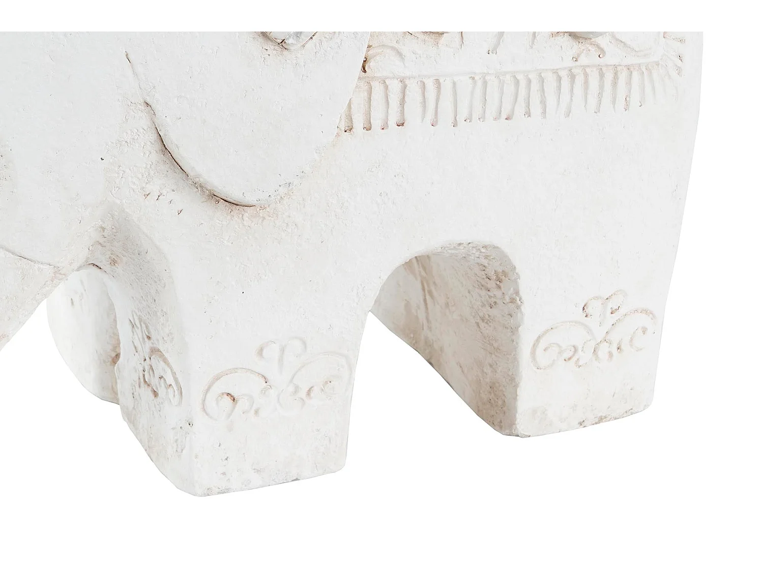 FIGURA MAGNESIA 44X22X40 BUDA ELEFANTE ENVEJECIDO