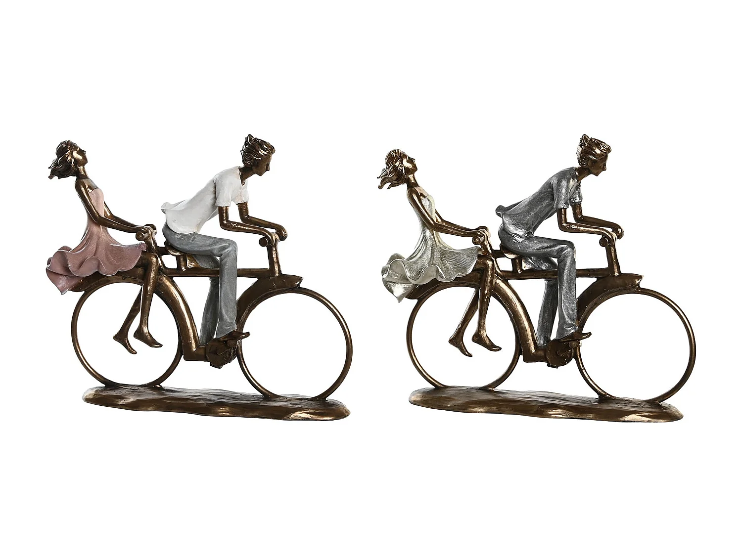 Figura żywiczna 'Bici Pareja' 27x9,5x23 cm - Romantyczna Dekoracja Domowa