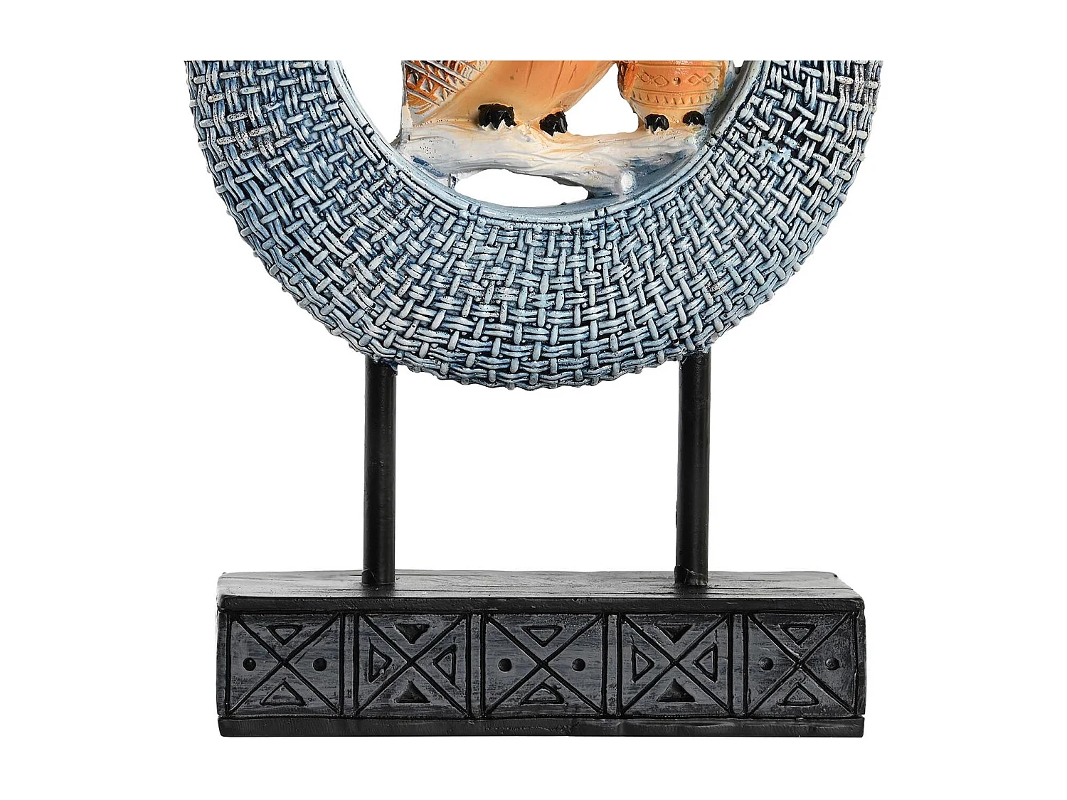 FIGURA RESINA METAL 16,5X6X25,5 BUHOS 2 SURT.