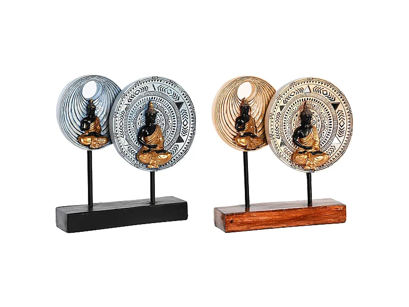 FIGURA RESINA METAL 25X6,7X25,6 BUDAS 2 SURT.