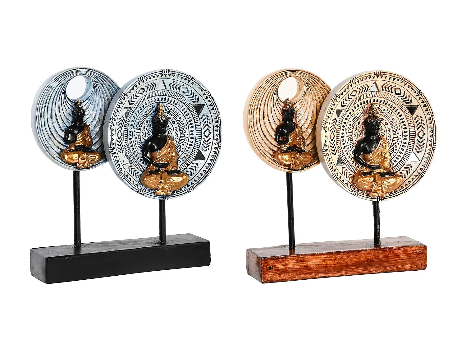 FIGURA RESINA METAL 25X6,7X25,6 BUDAS 2 SURT.