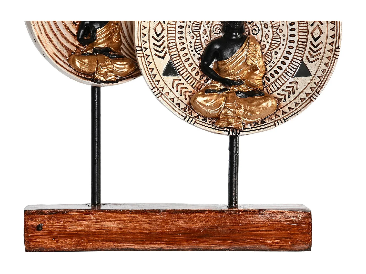 FIGURA RESINA METAL 25X6,7X25,6 BUDAS 2 SURT.