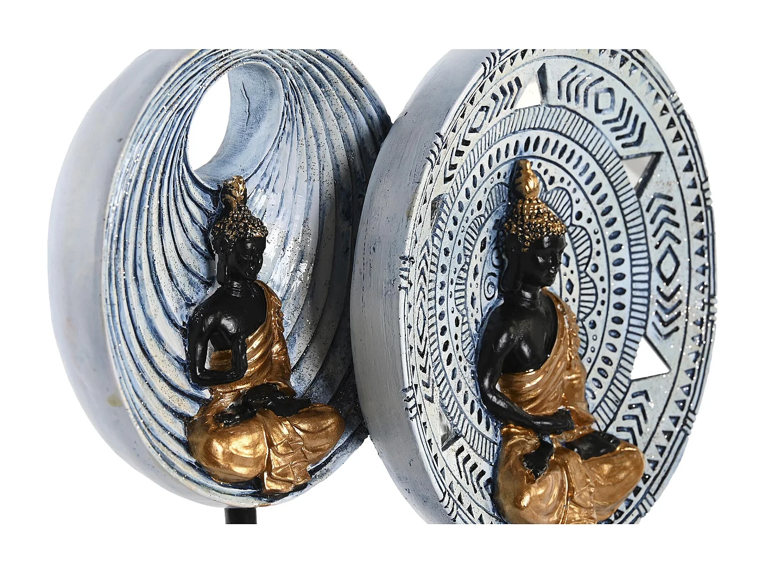 FIGURA RESINA METAL 25X6,7X25,6 BUDAS 2 SURT.