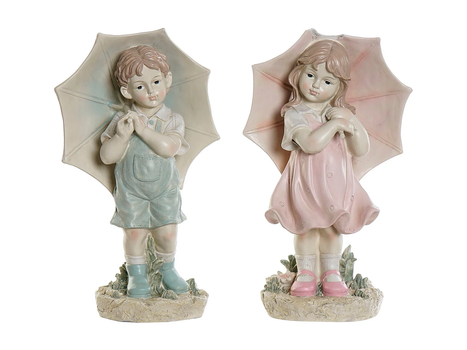 FIGURA RESINA 28X20X48,5 NIÑO PARAGUAS 2 SURT.