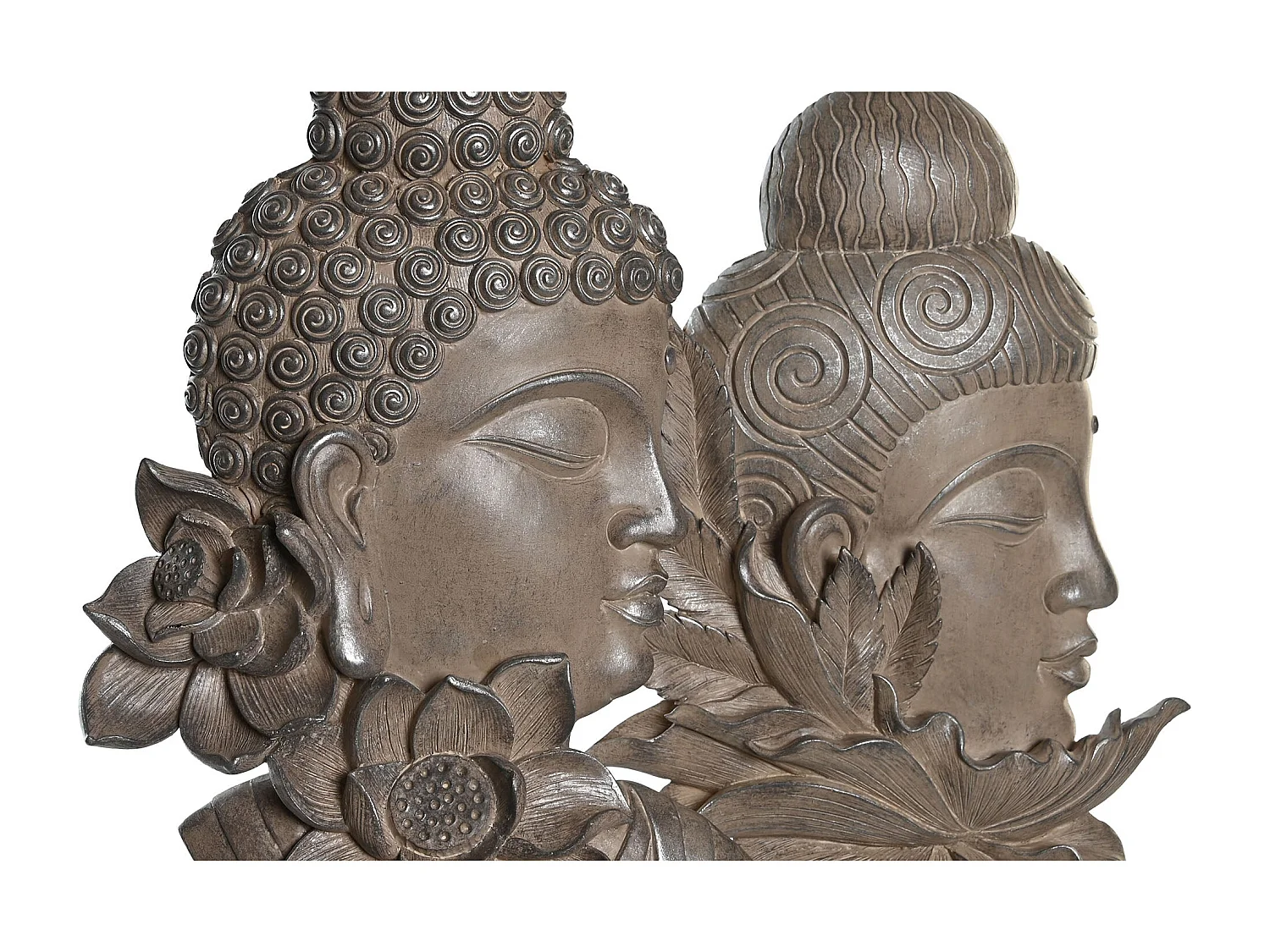 FIGURA RESINA METAL 23X8X42 BUDA 2 SURT.