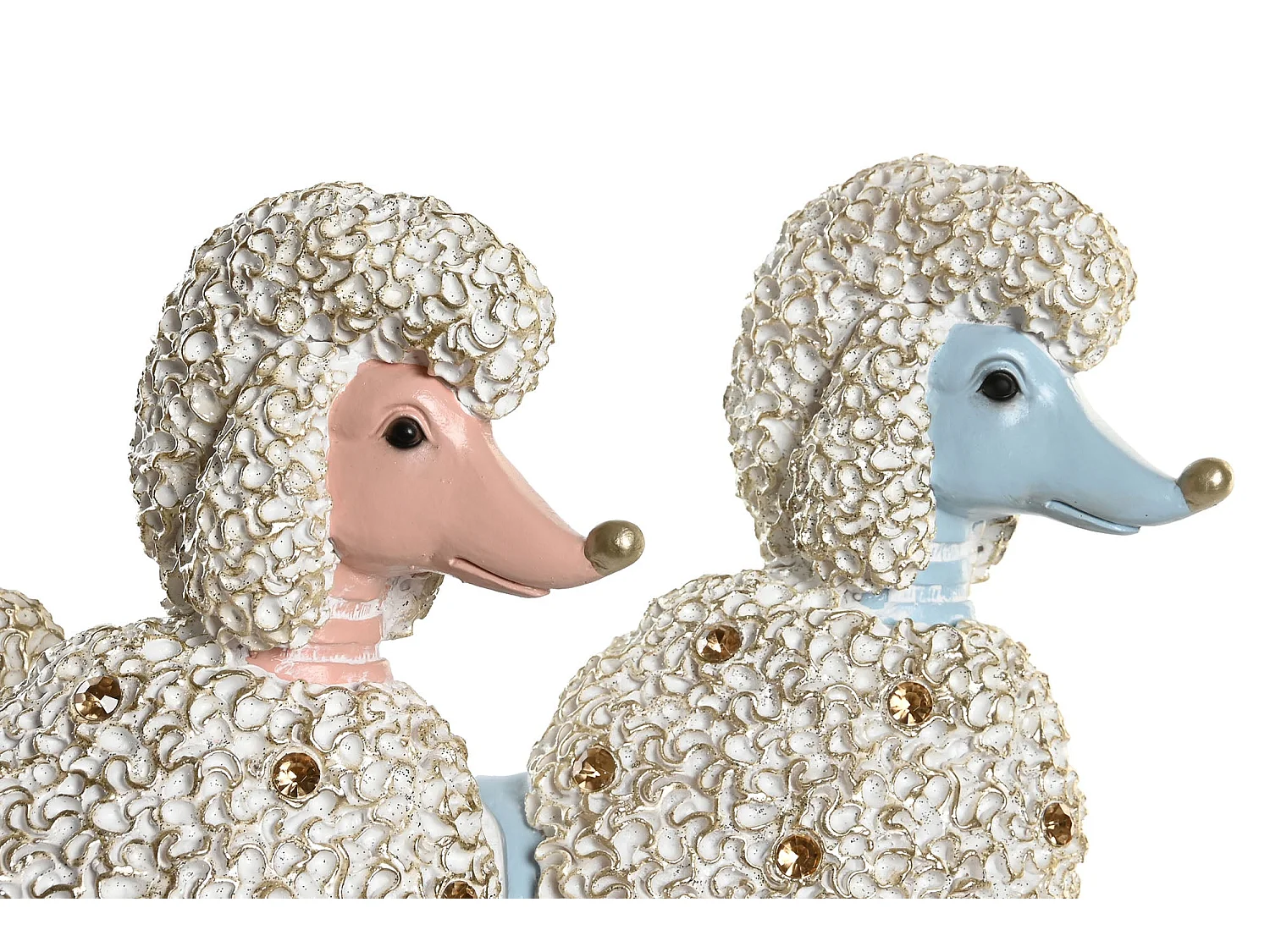 FIGURA RESINA 25X8X27,5 PERRO CANICHE 2 SURT.