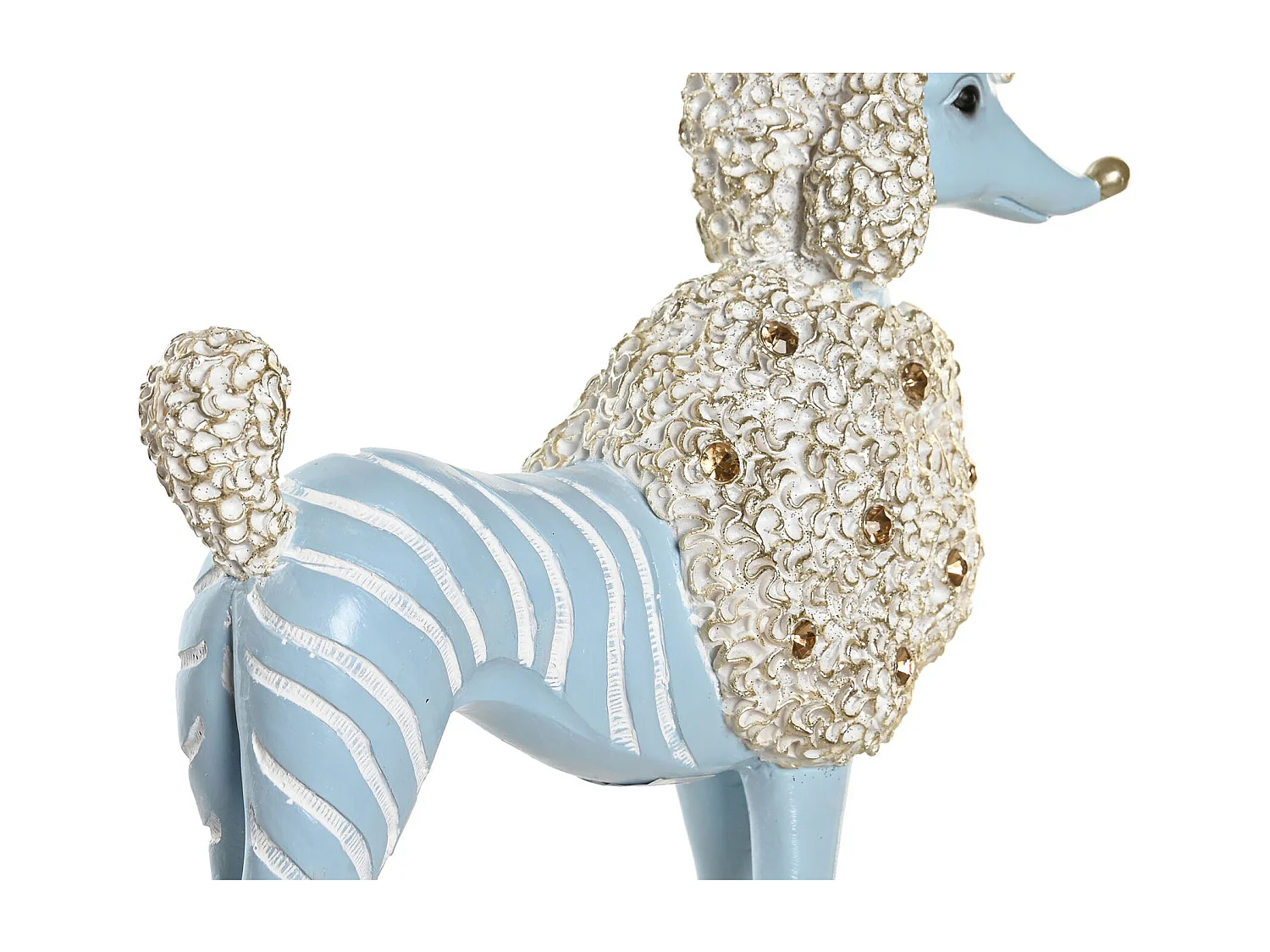 FIGURA RESINA 25X8X27,5 PERRO CANICHE 2 SURT.