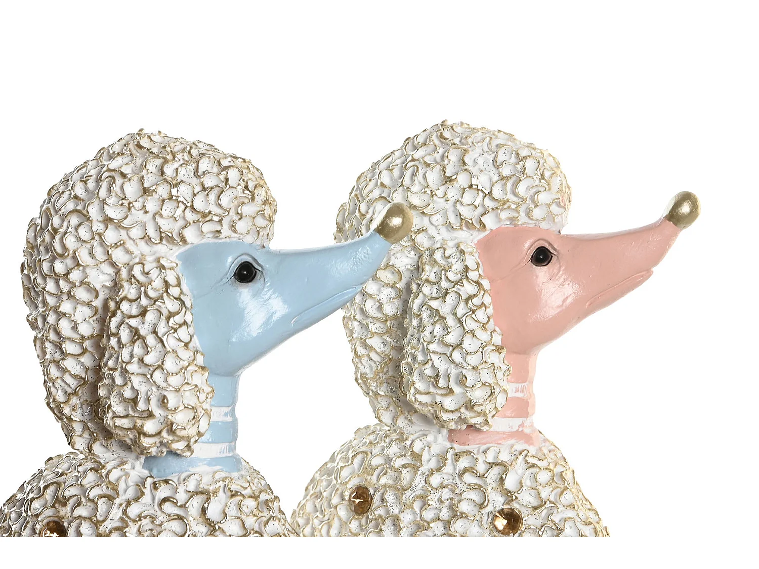 FIGURA RESINA 18X10X30,5 PERRO CANICHE 2 SURT.